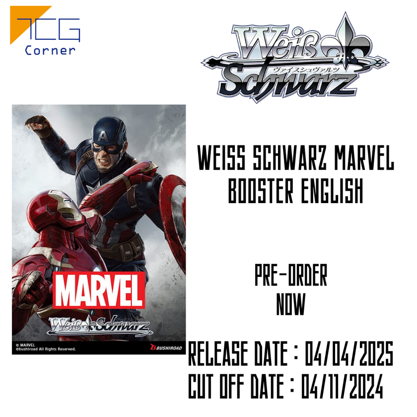 Marvel TCG Booster Pack (1 Pack) Marvel Weiss Schwarz Japanese Booster Pack Factory Sealed, New, Ships From US Seller Marvel Universe Comic Pack Marvel TCG Booster Pack (1 Pack) Marvel Weiss Schwarz Japanese Booster Pack Factory Sealed, New, Ships From US Seller Marvel Universe Comic Pack
