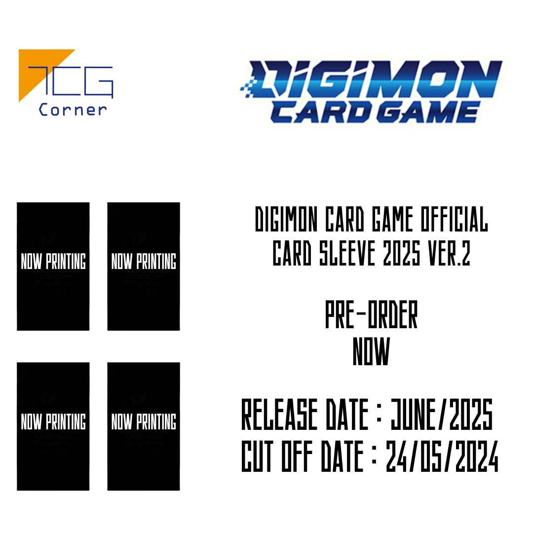 Digimon Card Game Official Card Sleeve 2025 Ver.2.0 Pre-Order Digimon Card Game Official Card Sleeve 2025 Ver.2.0 Pre-Order