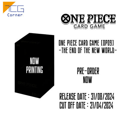One Piece Card Game OP09 -The end of the new world-  Japanese Ver Pre-Order