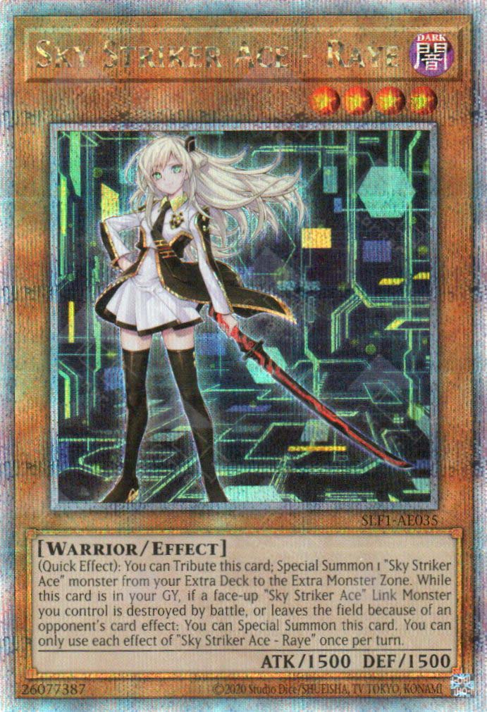 SLF1-AE035 Sky Striker Ace - Raye (QCSR) (Alternate Art) (Status A)