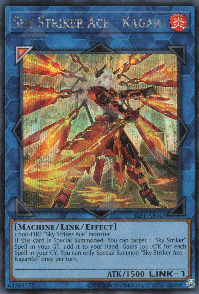 SLF1-AE043 Sky Striker Ace - Kagari (SER) (Alternate Art)
