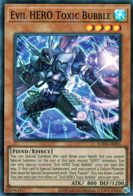 Suda-AE001 Evil HERO Toxic Bubble (SR)