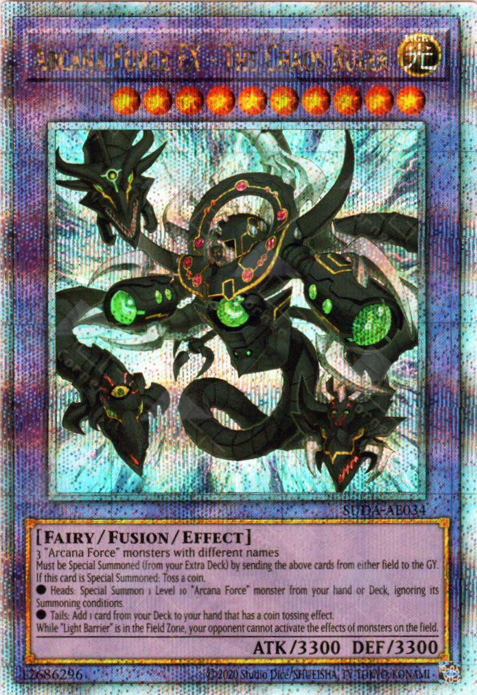 Suda-AE034 Arcana Force EX - The Chaos Ruler (QCSR) – TCG Corner