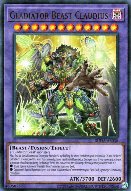 Suda-AE038 Gladiator Beast Claudius (UR)