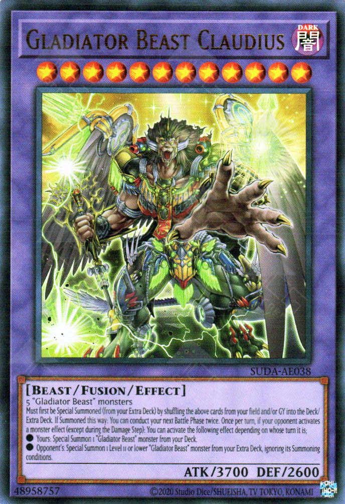 Suda-AE038 Gladiator Beast Claudius (UR)