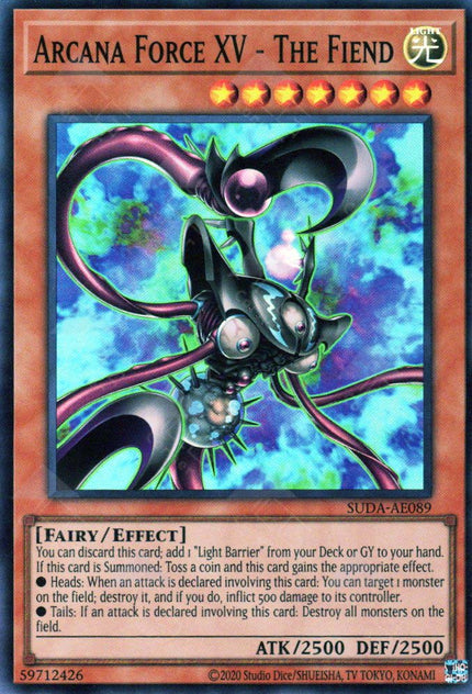 Suda-AE089 Arcana Force XV - The Fiend (SR)