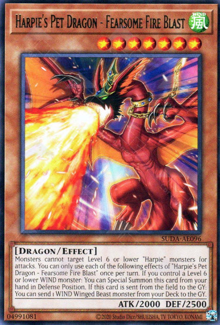 Suda-AE096 Harpie's Pet Dragon - Fearsome Fire Blast (R)