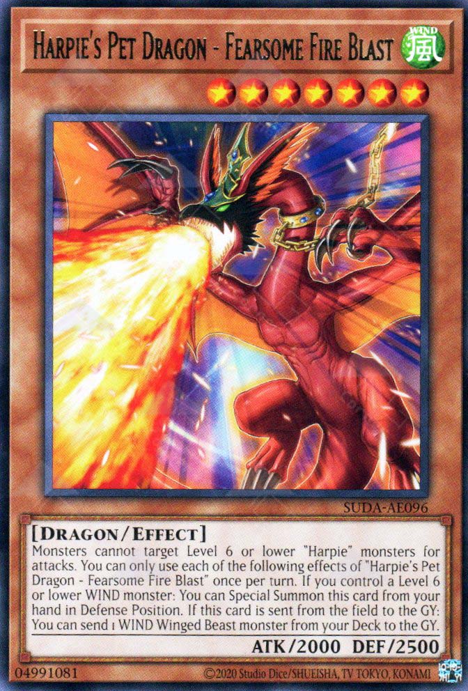 Suda-AE096 Harpie's Pet Dragon - Fearsome Fire Blast (R)