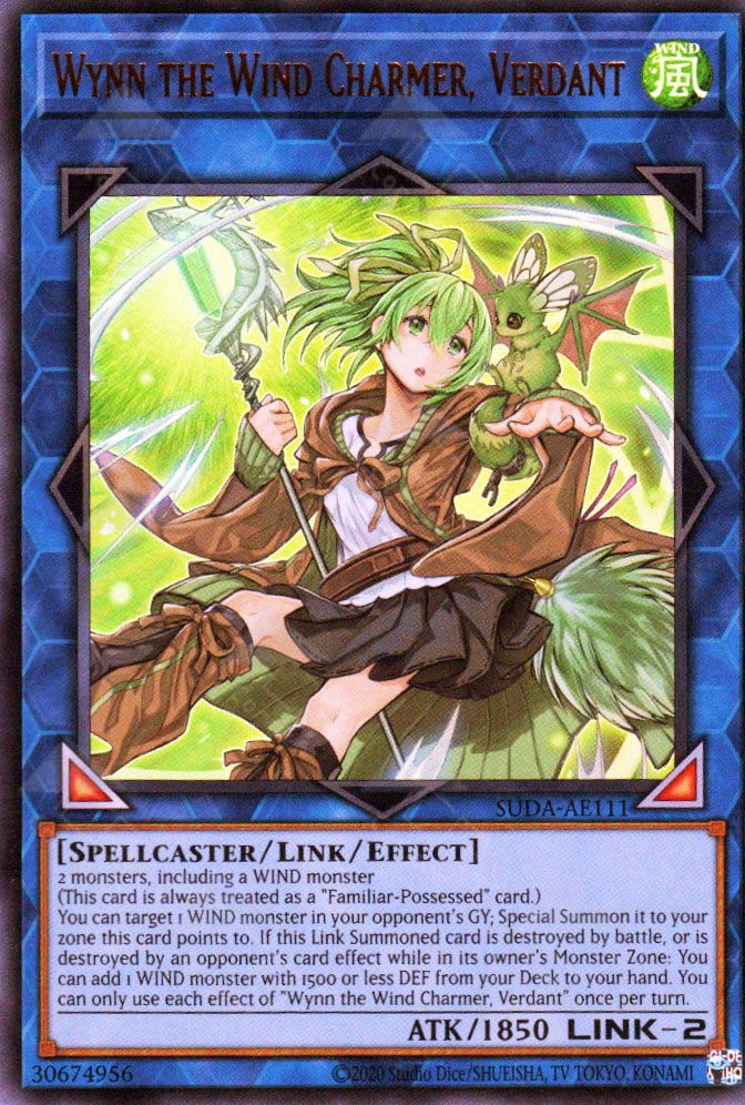 Suda-AE111 Wynn the Wind Charmer, Verdant (UR)