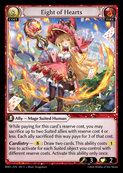 RDO-181 Eight of Hearts (Uncommon)