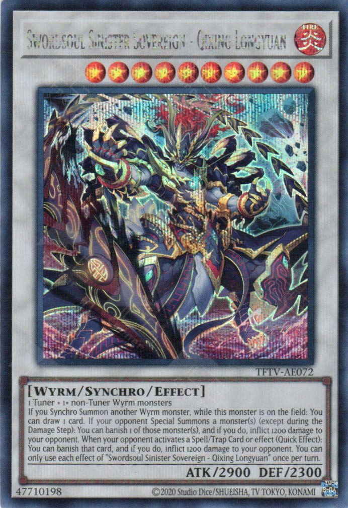 TFTV-AE072  Swordsoul Sinister Sovereign - Qixing Longyuan (SER)