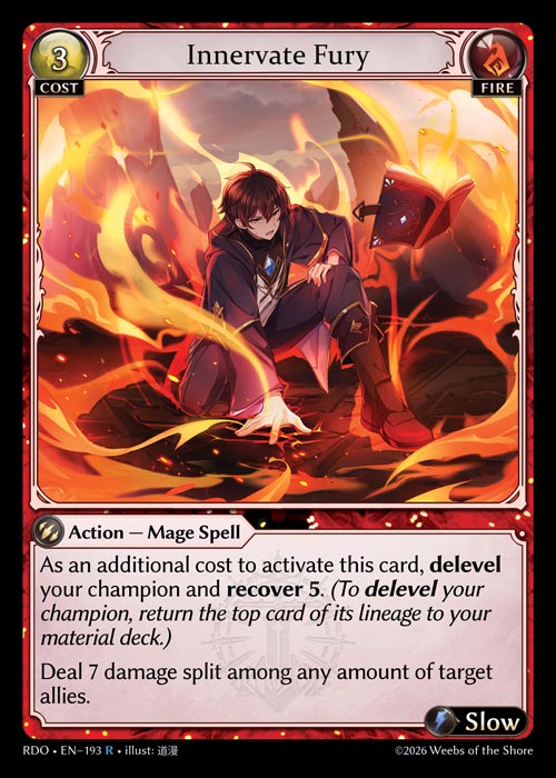 RDO-193 Innervate Fury (Rare)