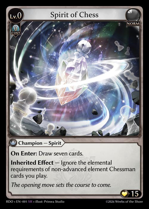 RDO-001 Spirit of Chess (Super Rare)