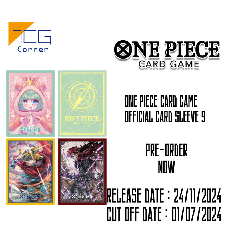 One Piece Card Game Official Card Sleeve 9 Pre-Order TCG Corner One Piece Card Game Official Card Sleeve 9 Pre-Order TCG Corner