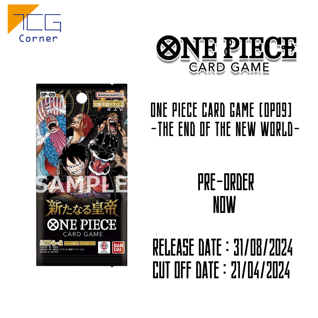 One Piece OP-09 Booster Box The New Emperors (PRE-ORDER) Japanese Edition, Bandai 2024 One Piece Card Game One Piece OP-09 Booster Box The New Emperors (PRE-ORDER) Japanese Edition, Bandai 2024 One Piece Card Game