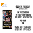 One Piece Card Game The end of the new world OP09 Booster Japanese Repeat Pre-Order