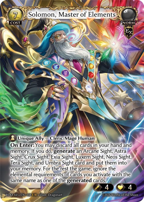 RDO 1st-148 Solomon, Master of Elements (Ultra Rare)