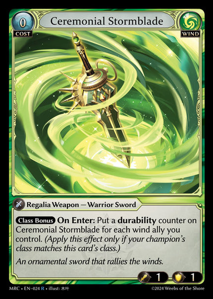 MRC-024 Ceremonial Stormblade (Rare)