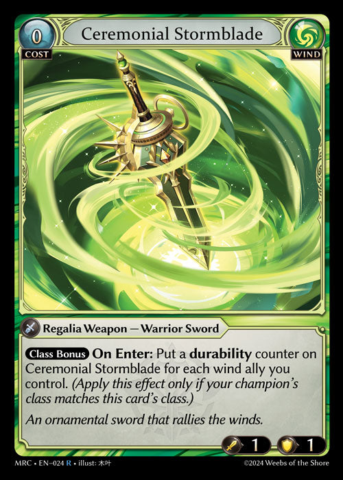 MRC-024 Ceremonial Stormblade (Rare)