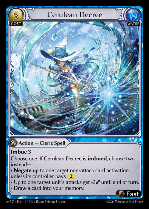 MRC-107 Cerulean Decree (Super Rare)