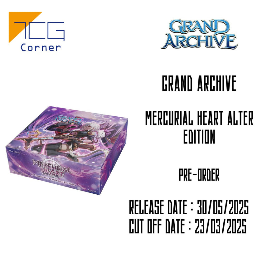 grand archive mercurial heart booster box Grand Archive Mercurial Heart Alter Edition Pre-Order – TCG Corner