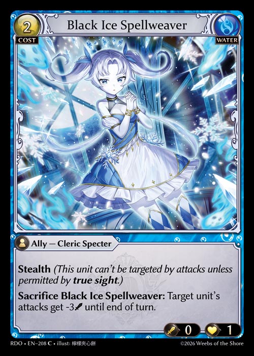 RDO-208 Foil-Black Ice Spellweaver (Common)