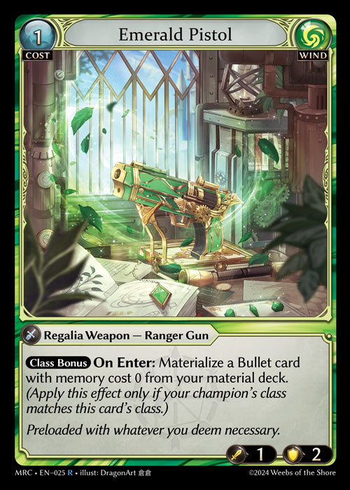 MRC-025 Emerald Pistol (Rare)