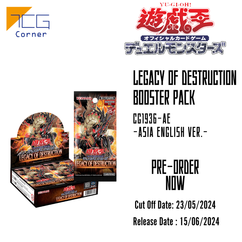 Yu-Gi-Oh! Official Card Game - Booster Pack 1204 Legacy Of Destruction TCG Corner Yu-Gi-Oh! Official Card Game - Booster Pack 1204 Legacy Of Destruction TCG Corner