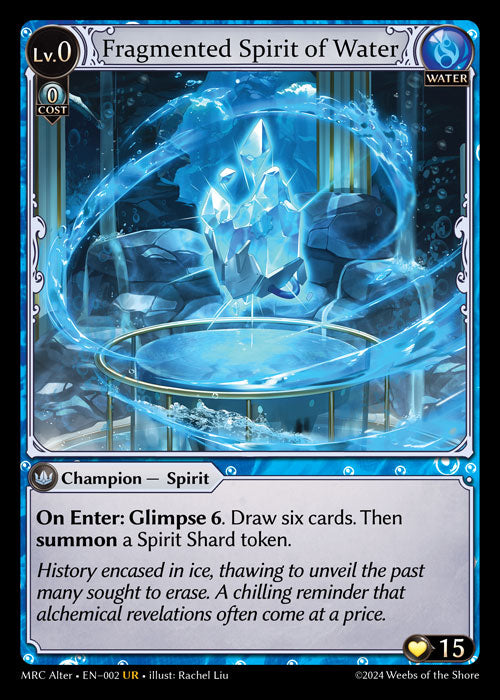 MRC Alter-002 Fragmented Spirit of Water (Ultra Rare)