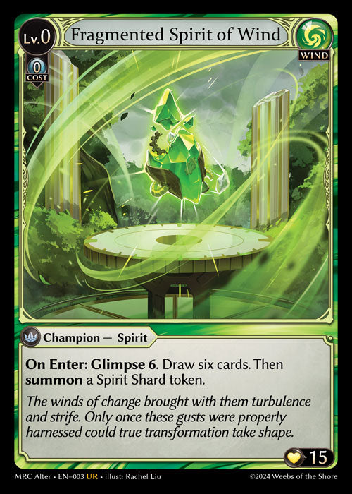 MRC Alter-003 Fragmented Spirit of Wind (Ultra Rare)
