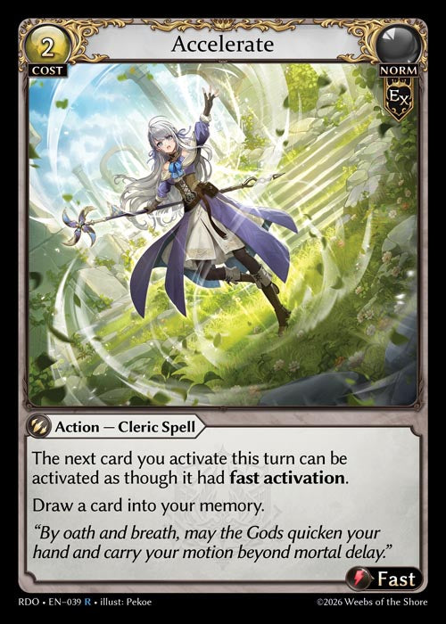 RDO-039 Accelerate (Rare)