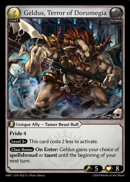 MRC-052 Geldus, Terror of Dorumegia (Rare)