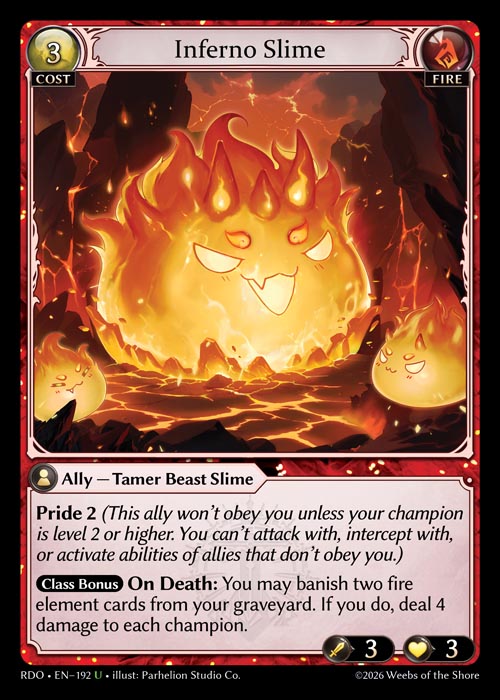 RDO-192 Foil-Inferno Slime (Uncommon)