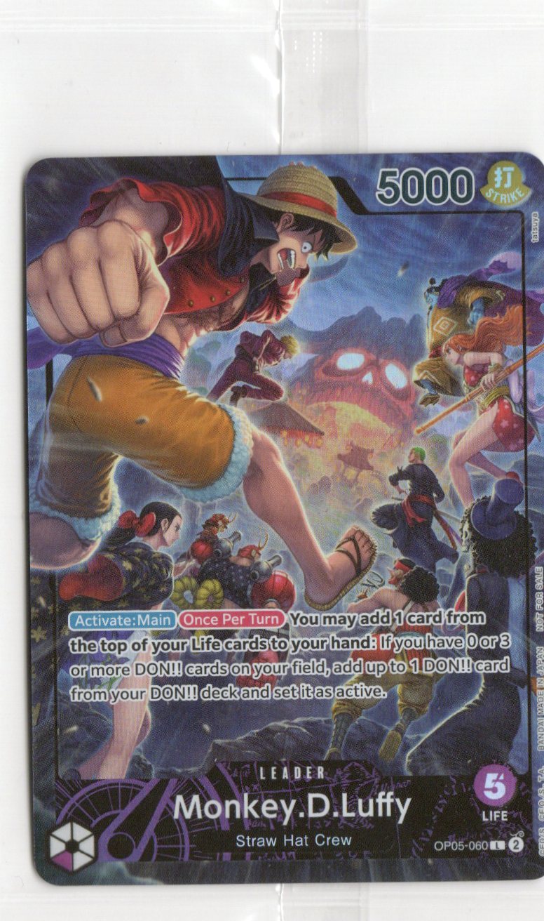 OP05-060 Monkey.D.Luffy (L)(PSA Promo)(English)(Sealed)