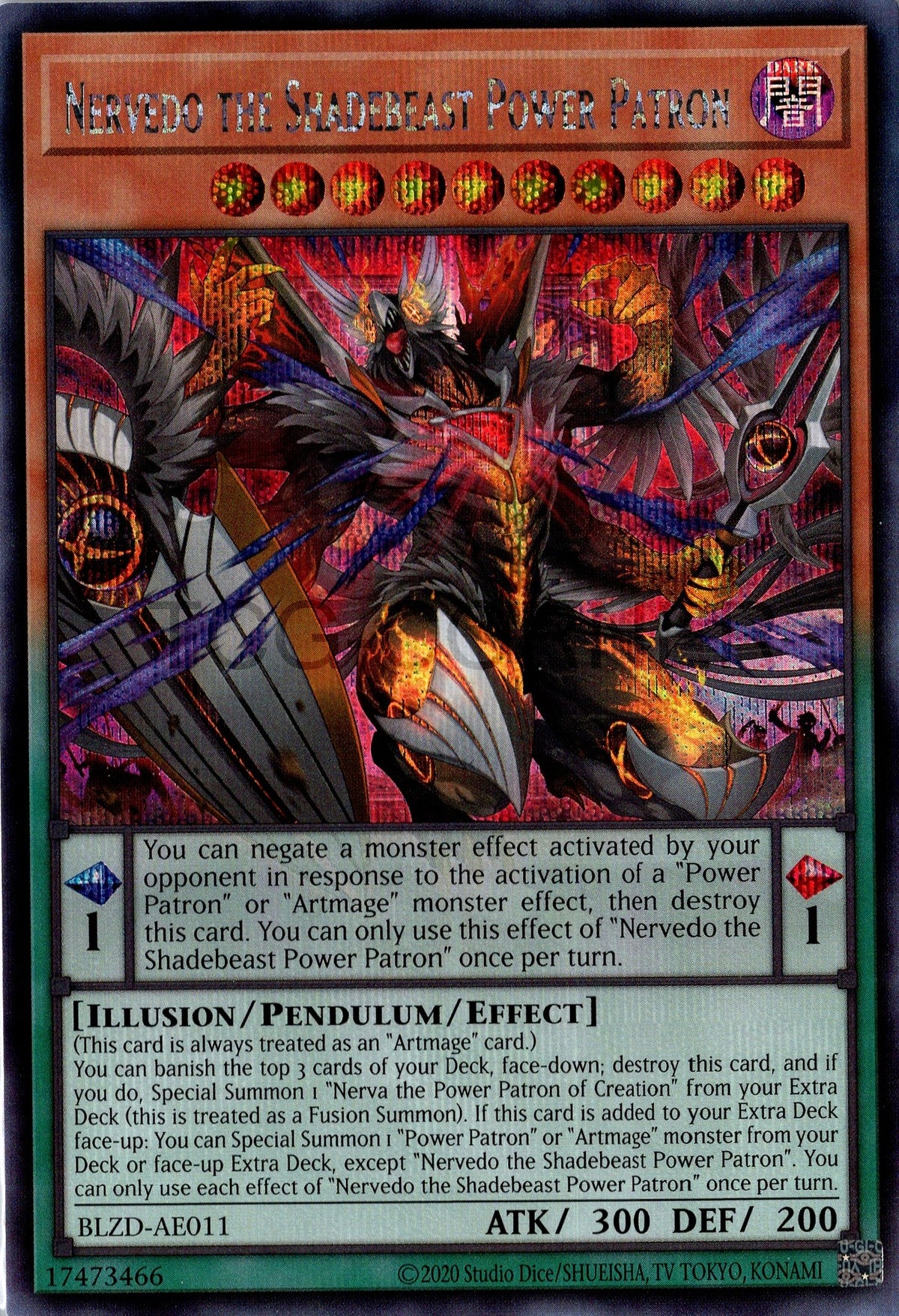 BLZD-AE011 Nervedo the Shadebeast Power Patron (SER)