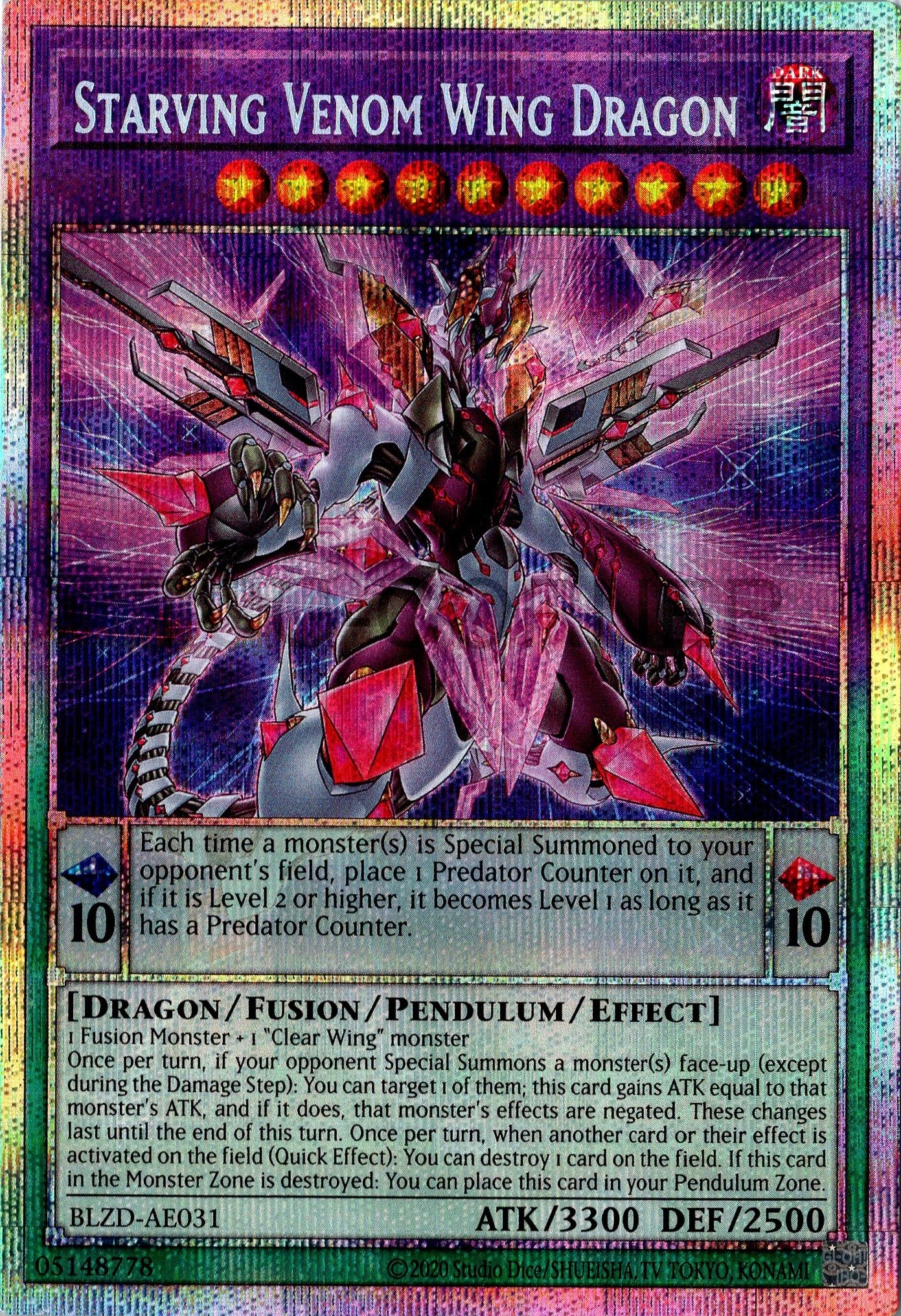 BLZD-AE031 Starving Venom Wing Dragon (PSER)