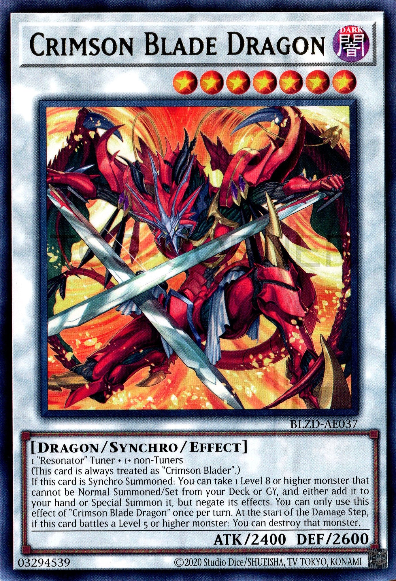BLZD-AE037 Crimson Blade Dragon (R)