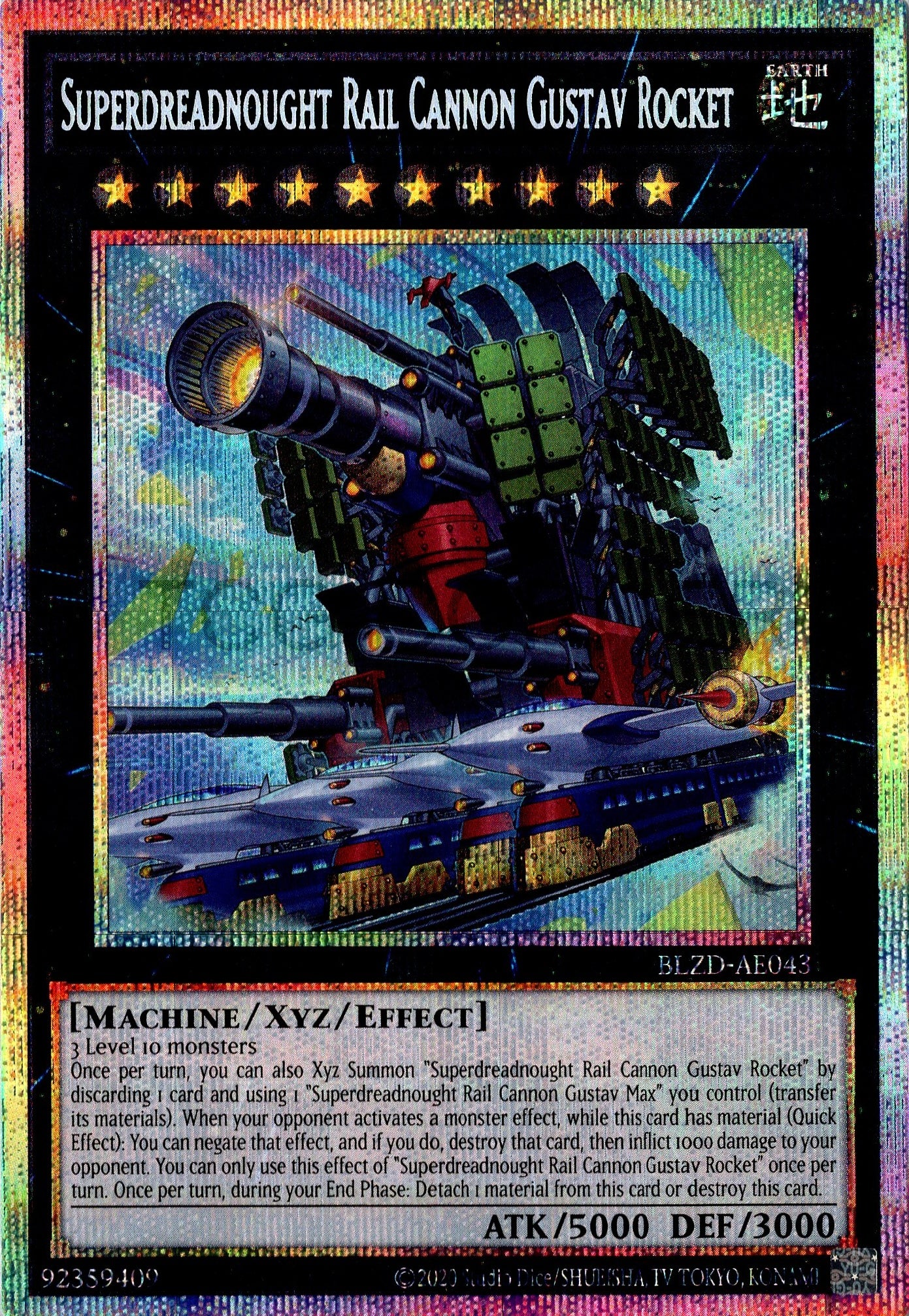 BLZD-AE043 Superdreadnought Rail Cannon Gustav Rocket (PSER)