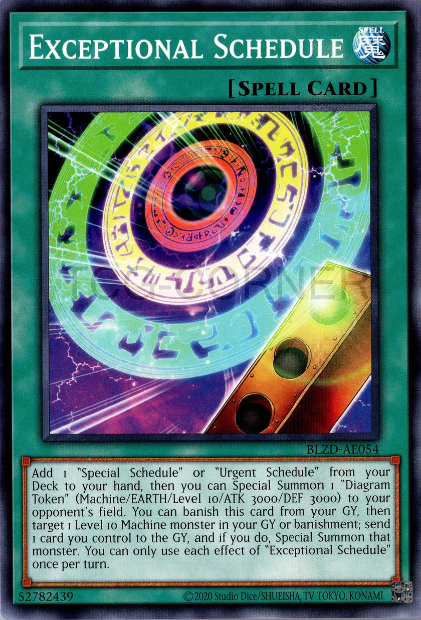 BLZD-AE054 Exceptional Schedule (N)