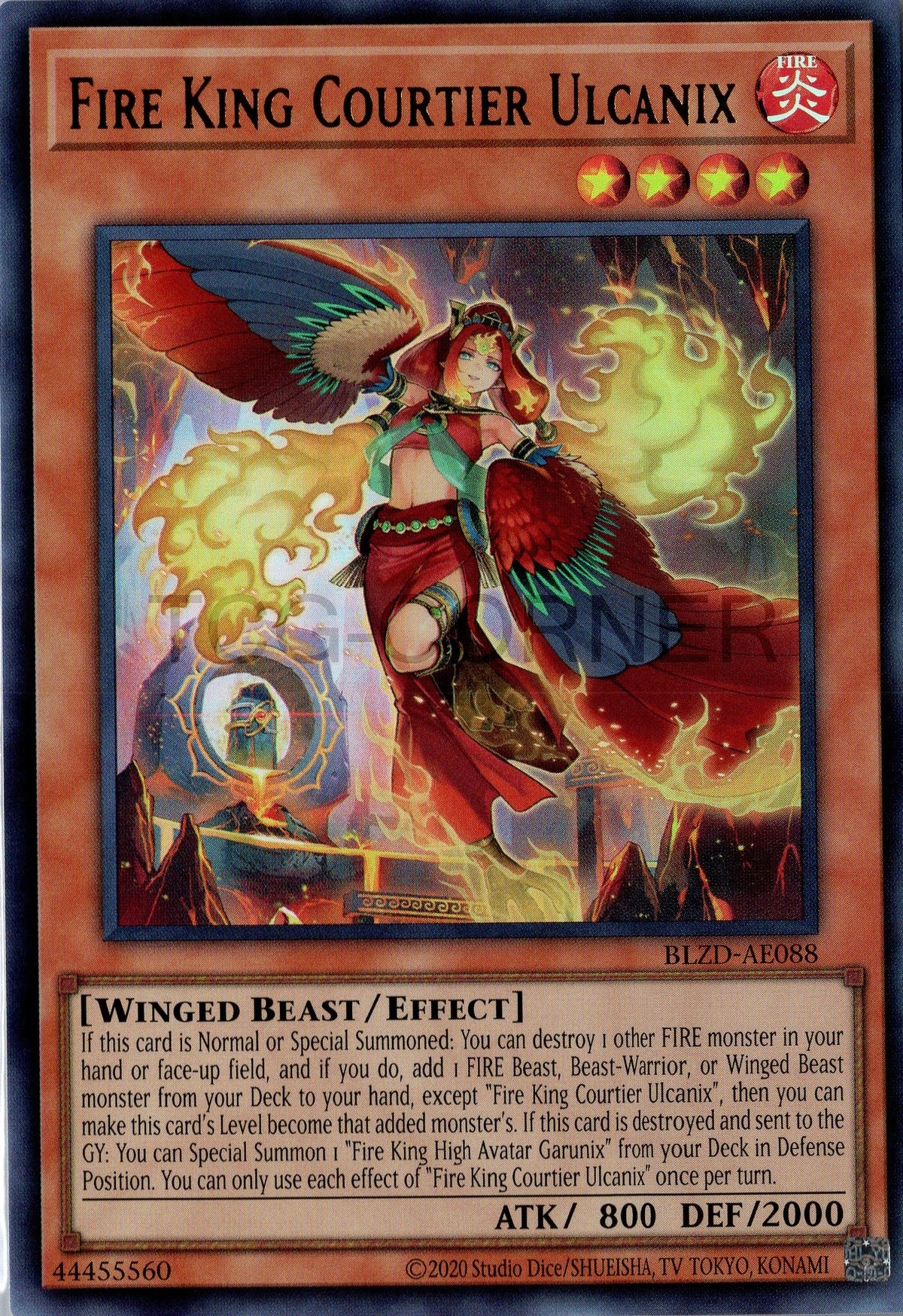 BLZD-AE088 Fire King Courtier Ulcanix (UR)