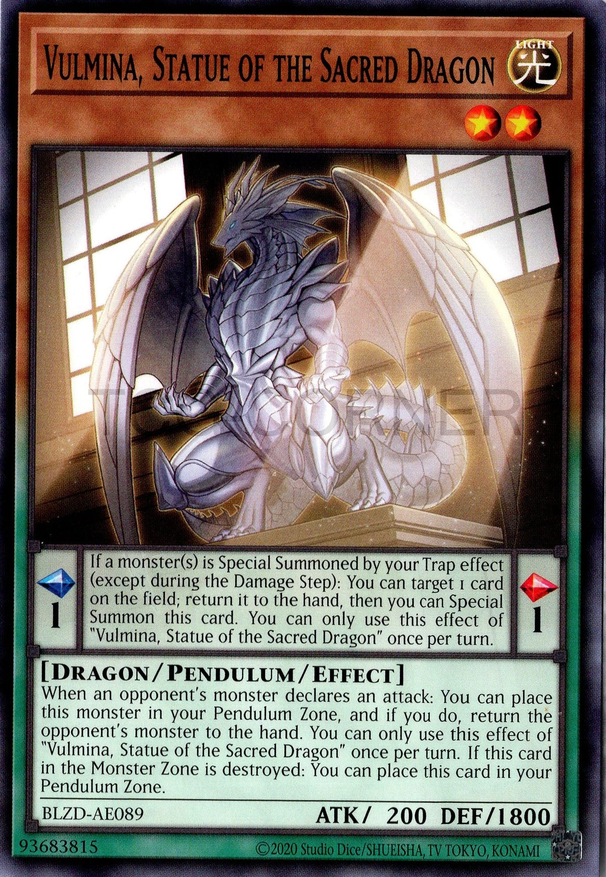 BLZD-AE089 Vulmina, Statue of the Sacred Dragon (N)
