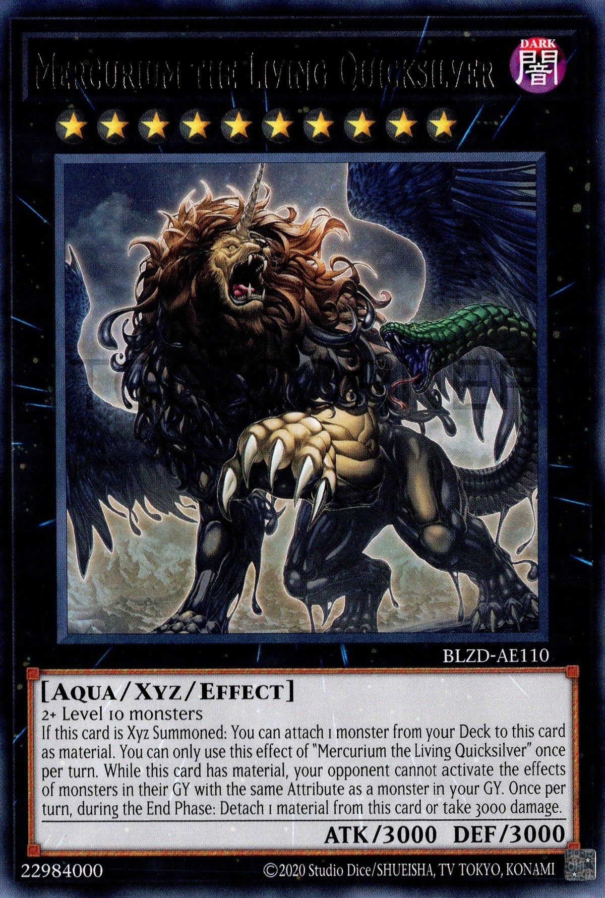 BLZD-AE110 Mercurium the Living Quicksilver (R)