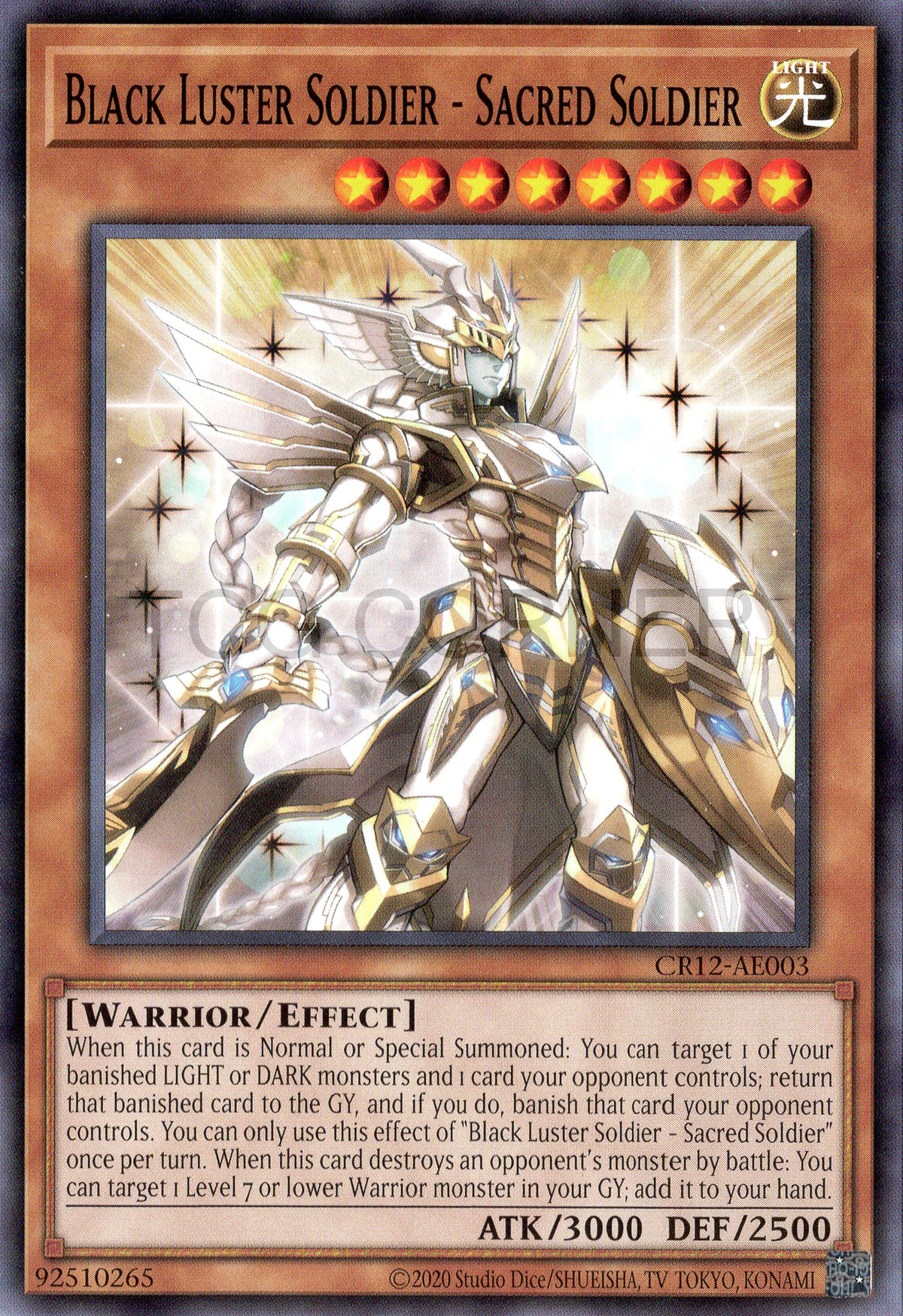 CR12-AE003 Black Luster Soldier - Sacred Soldier (N)