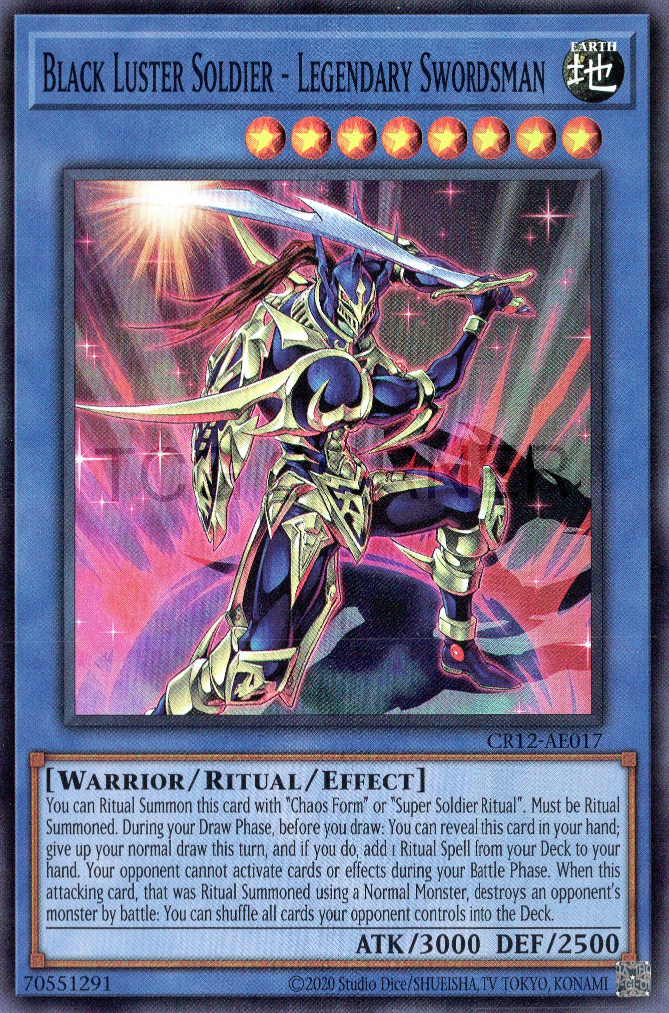 CR12-AE017 Black Luster Soldier - Legendary Swordsman (SR)