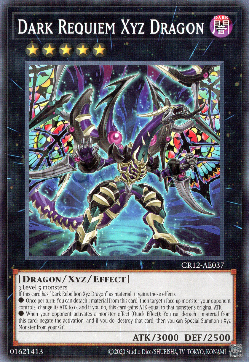 CR12-AE037 Dark Requiem Xyz Dragon (N)