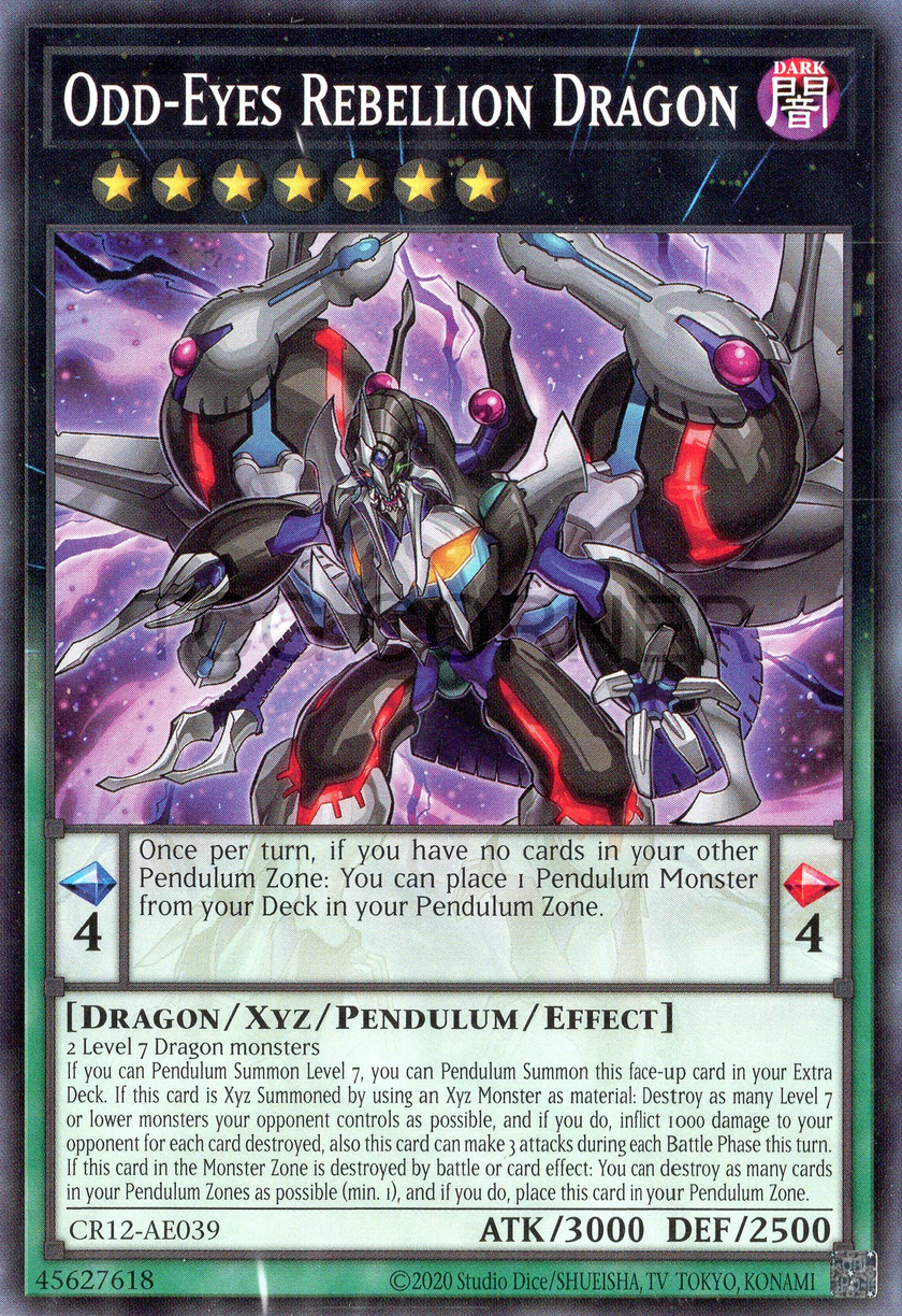 CR12-AE039 Odd-Eyes Rebellion Dragon (N)
