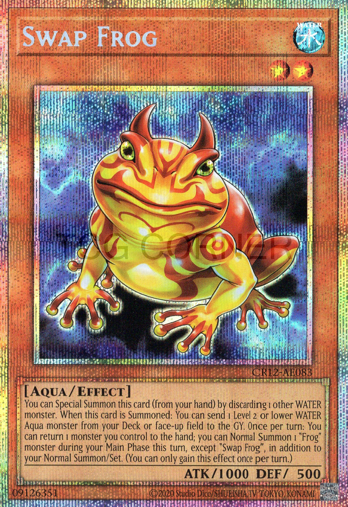 CR12-AE083 Swap Frog (PSER) (Status B)