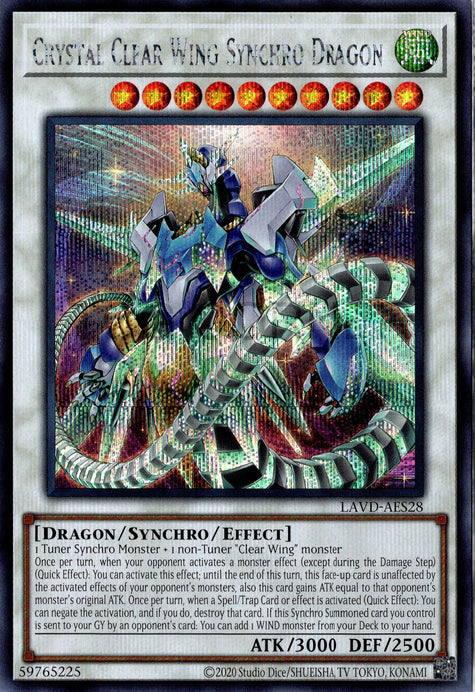 LAVD-AES28 Crystal Clear Wing Synchro Dragon (SER)