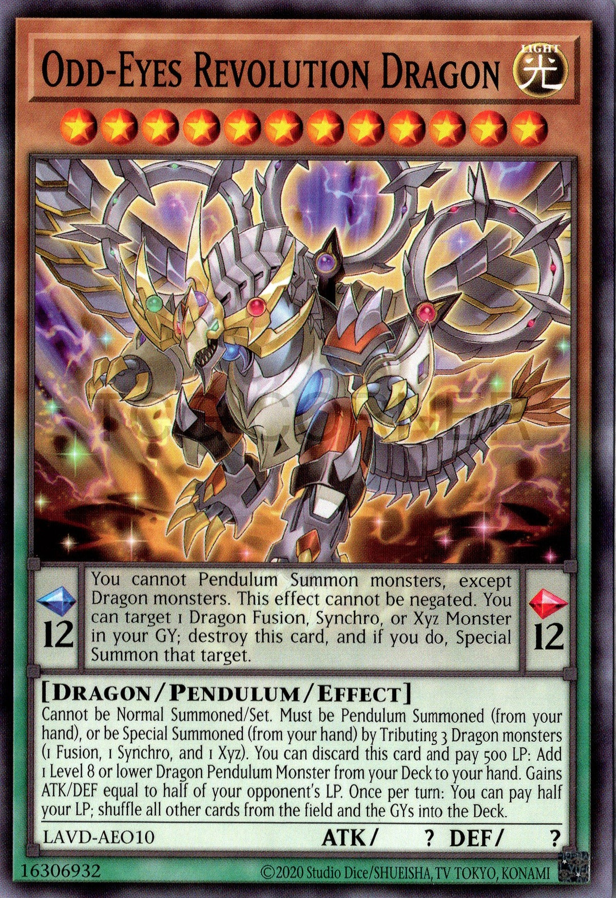 LAVD-AEO10 Odd-Eyes Revolution Dragon (N)