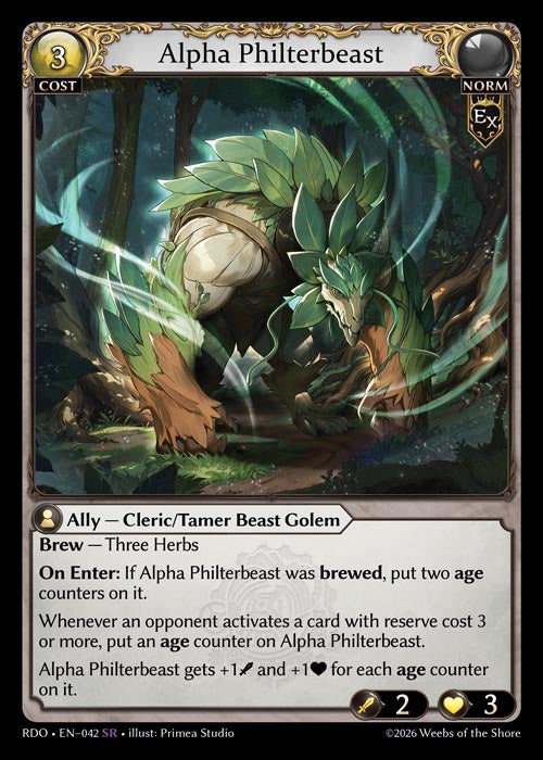RDO-042 Alpha Philterbeast (Super Rare)